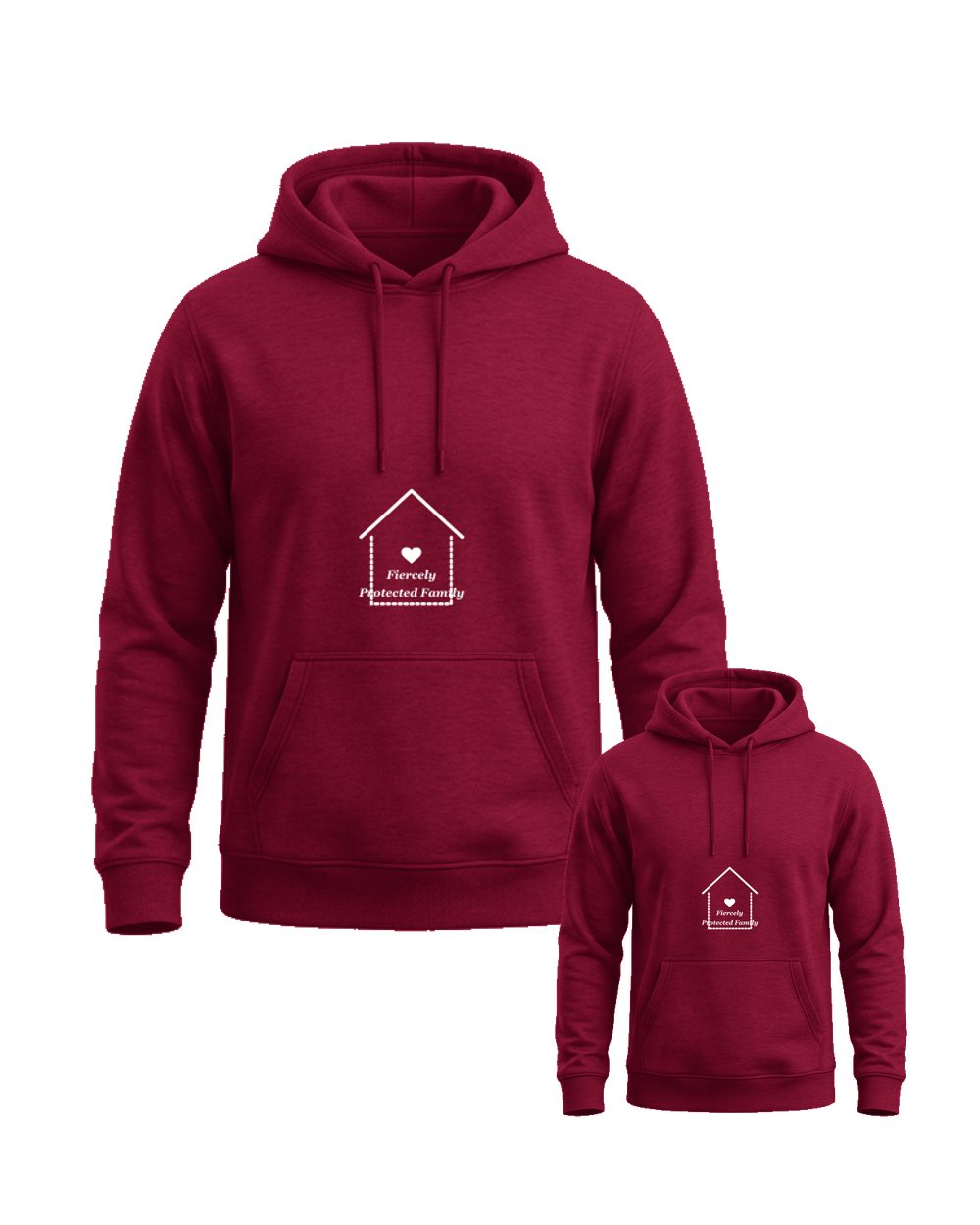 Fiercely Protected Family Matching Hoodies Gift