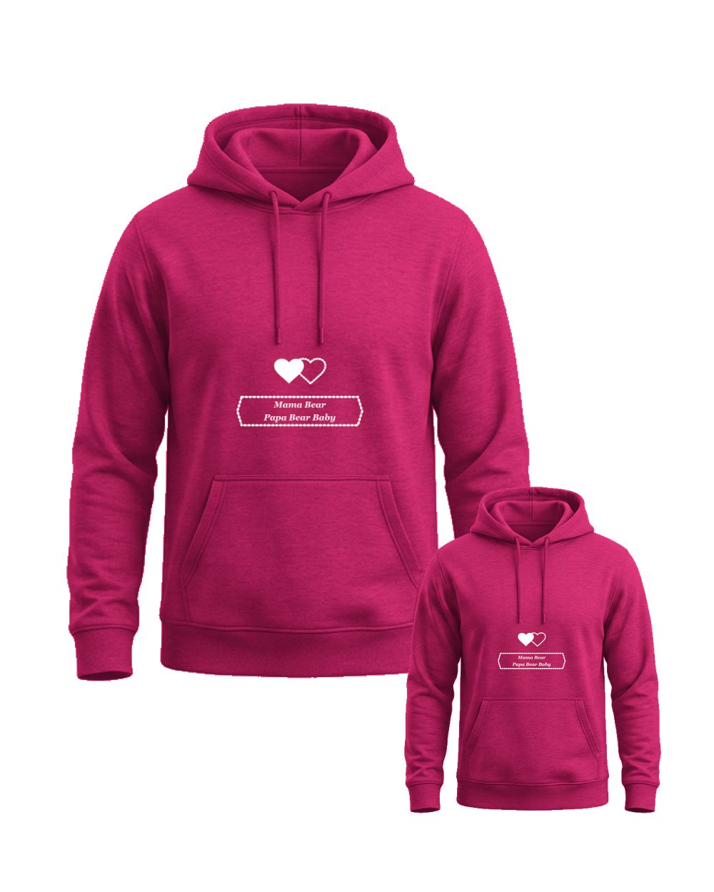 Mama Bear Papa Bear Baby Bear Matching Hoodies Set — matching family hoodies