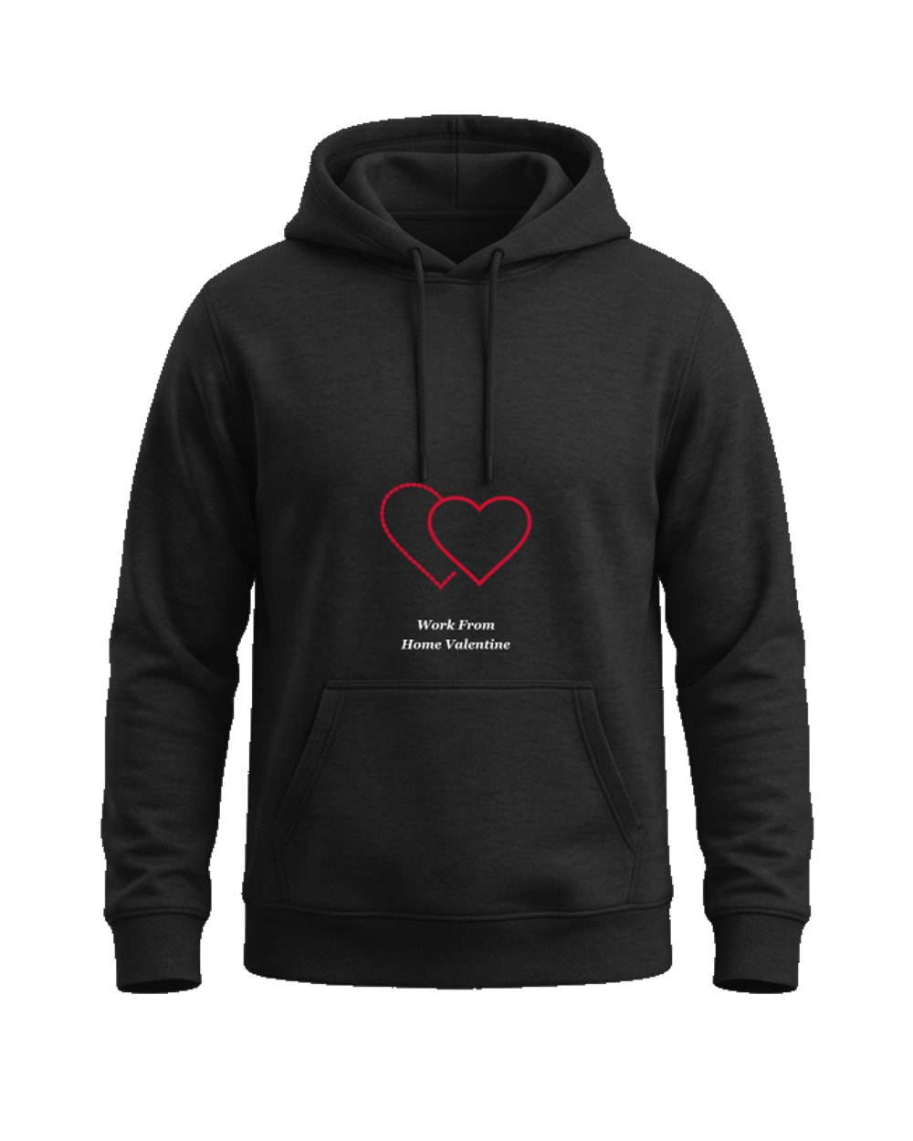 Trendy Remote Work Couple Matching Hoodies Work From Home Valentine — matching couple hoodies